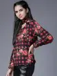 Women Black Printed Top