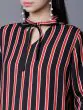 Women Black Striped Top