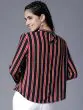 Women Black Striped Top