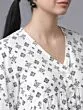 Women White Printed A-Line Top