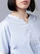 Women Blue & White Striped Top