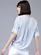 Women Blue & White Striped Top