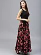 Black Sleeveless designer long dress