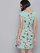 Green Flower Mini Dress