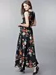 Women Navy Blue Printed Maxi Dress