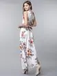 Women White Printed Maxi Dress