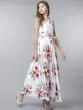 Women White Printed Maxi Dress