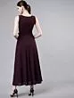 Women Purple Embellished Fit and Flare Dress