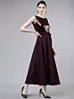 Women Purple Embellished Fit and Flare Dress