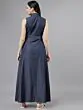 Women Navy Blue Maxi Dress