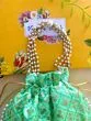 Women Green Chikan Embroidered Sequence Potli Bag