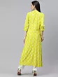 Women Printed Viscose Rayon A-line Kurta  (Light Green)