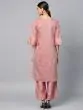 Mauve Solid Chanderi Straight Kurta With Palazzo Set