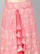 Pink Hawa Mahal Printed Lehenga With Blouse