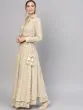 Off white Gold Lehenga With Choli