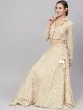 Off white Gold Lehenga With Choli
