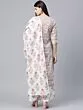 White Kurta Palazzo Set With Dupatta
