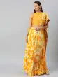 Yellow & White Dyed Ready To Wear Lehenga & Blouse With Dupatta
