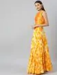 Yellow & White Dyed Ready To Wear Lehenga & Blouse With Dupatta
