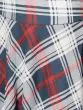 Red & Blue Checks Printed Lehenga Choli With Solid Dupatta