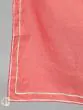 Red & Blue Checks Printed Lehenga Choli With Solid Dupatta