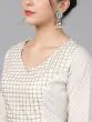 Cream & Gold Printed Lehenga With Choli & Dupatta
