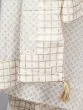 Cream & Gold Printed Lehenga With Choli & Dupatta