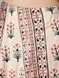 Cream & Red Floral Digital Print Lehenga Choli With Dupatta