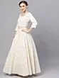 White Mirror Work Lehenga Choli With Net Dupatta
