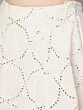 White Mirror Work Lehenga Choli With Net Dupatta