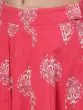 Pink & Yellow Khari Printed Lehenga Choli With Dupatta