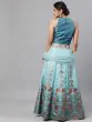 Blue Digital Printed Lehenga Choli With Dupatta