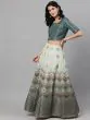  Green Digital Print Zari Work Lehenga Choli With Net Dupatta