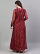 Maroon Ikat Handloom Woven Design Lehenga Choli With Organza Jacket