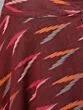 Maroon Ikat Handloom Woven Design Lehenga Choli With Organza Jacket