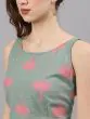 Green & Pink Gold Printed Lehenga Choli With Solid Dupatta