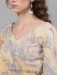 Peach & Grey Marble Printed Lehenga Choli Set