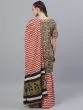 Green Kalamkari Floral Printed Kurta With Zig-Zag Sharara & Dupatta Set