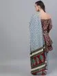 Maroon Kalamkari Printed Kurta With Blue Zig-Zag Printed Salwar & Dupatta Set