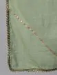 Green & Red Floral Printed With Gotta Patti Work Kurta Set