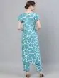 Blue & White Animal Printed Kurta Set