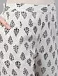 Black & White Printed Kurta With Sharara & Dupatta Set