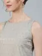 Grey Schiffli Design Straight Kurta Palazzo Set