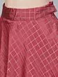 Dusty Pink Dobby Design One Shoulder Lehenga Choli Set