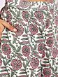 Green & Pink Floral Printed Kurta & Ballon Palazzo With Dupatta Set