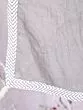 White & Grey Floral Printed Lehenga Choli With Dupatta