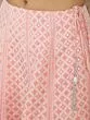 Pink & Silver Jacquard Zari Work Lehenga Choli With Net Dupatta
