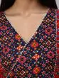 Red & Blue Patola Printed Straight Kurta With Palazzo Set