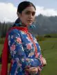 Blue & Red Floral Printed Straight Kurta & Palazzo With Dupatta