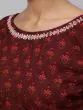 Maroon & Red Floral Printed Lehenga Choli With Dupatta